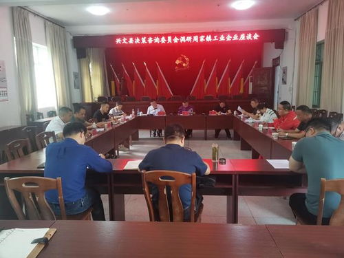 兴文县决策咨询委员会深入周家镇开展工业企业调研与咨询服务